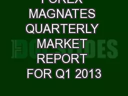 forex magnates q3 2013