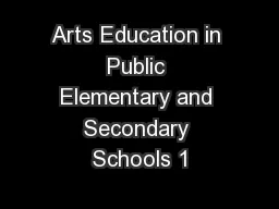 arts education in public elementary and secondary schools 1 - Secondary Education, Programs & Degrees, La Trobe University