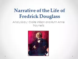 Essay questions on narrative of the life of frederick douglass