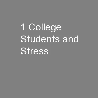 College stress 1