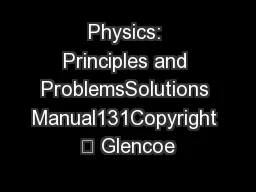 Physics Principles And Problems Manual