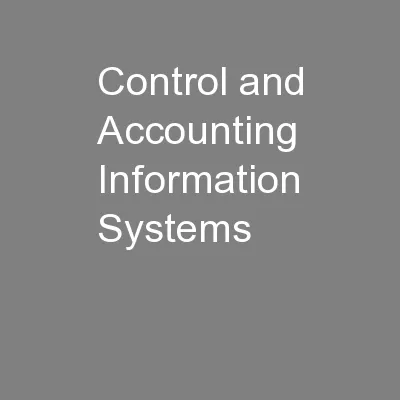 Accounting information systems of sibl