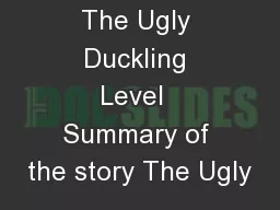 the ugly duckling summary