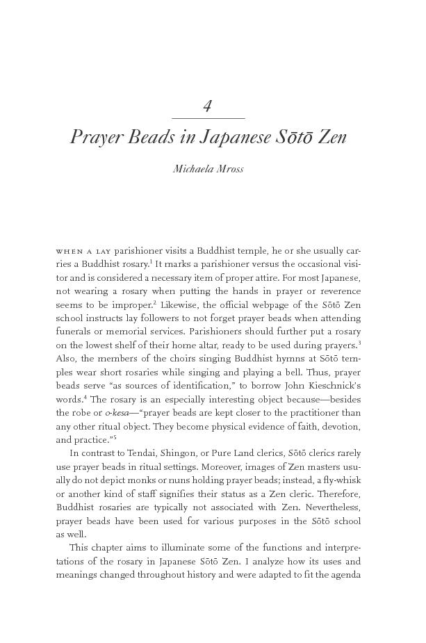 Prayer Beads inJapanese S
t
Ze