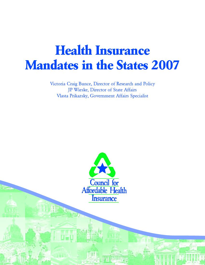 A State-State Breakdown of  Health Insur