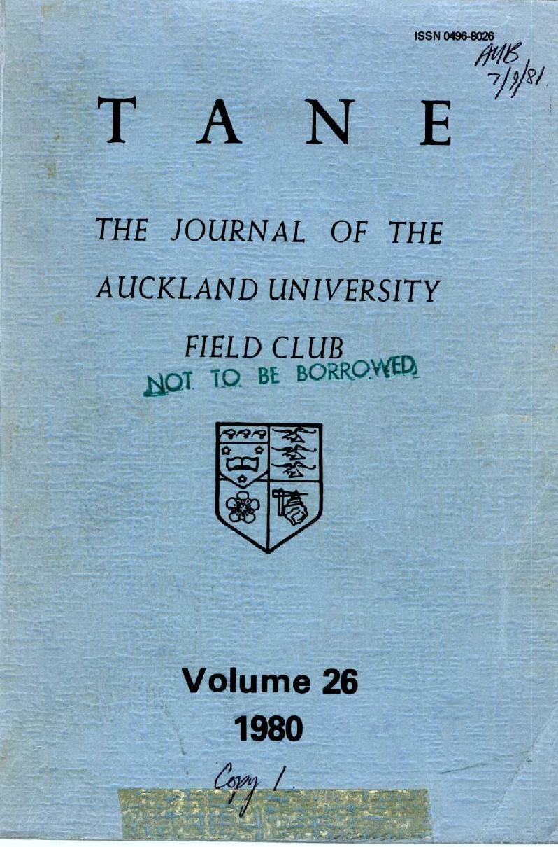 T A N E 
ISS 0496-802
THE JOURNAL OF THE