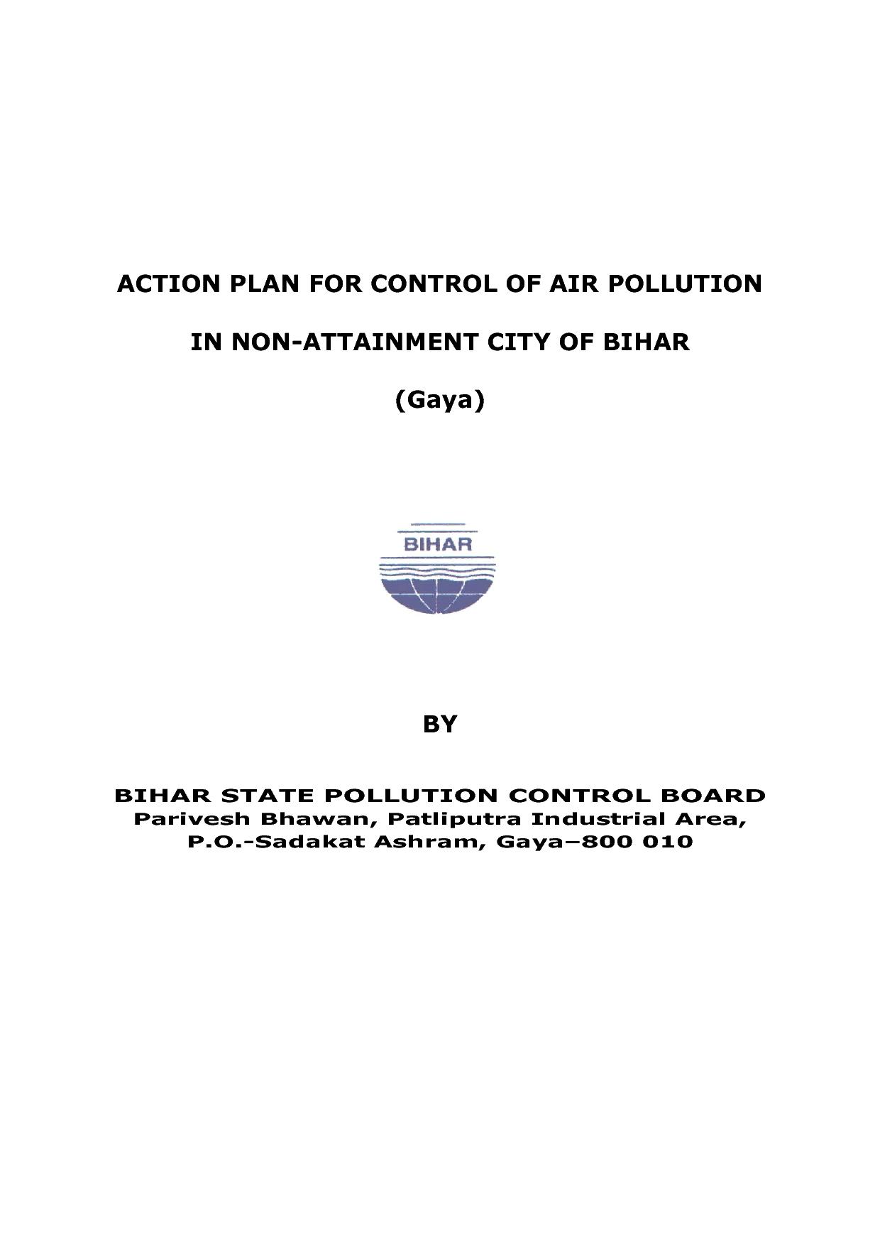 ACTION PLAN 
F
OR 
CONTROL OF AIR POLLUT